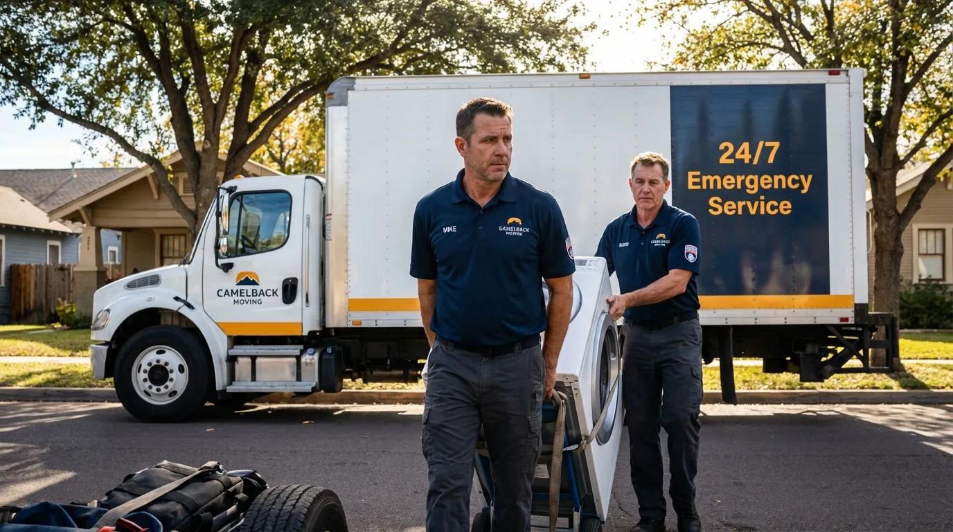 CamelBack Moving crew loading furniture in Travelers Rest, SC